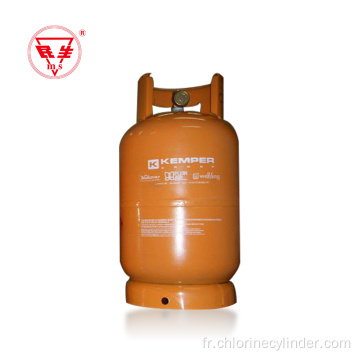 Bouteille de gaz 8kg avec valve utilisée pour le camping